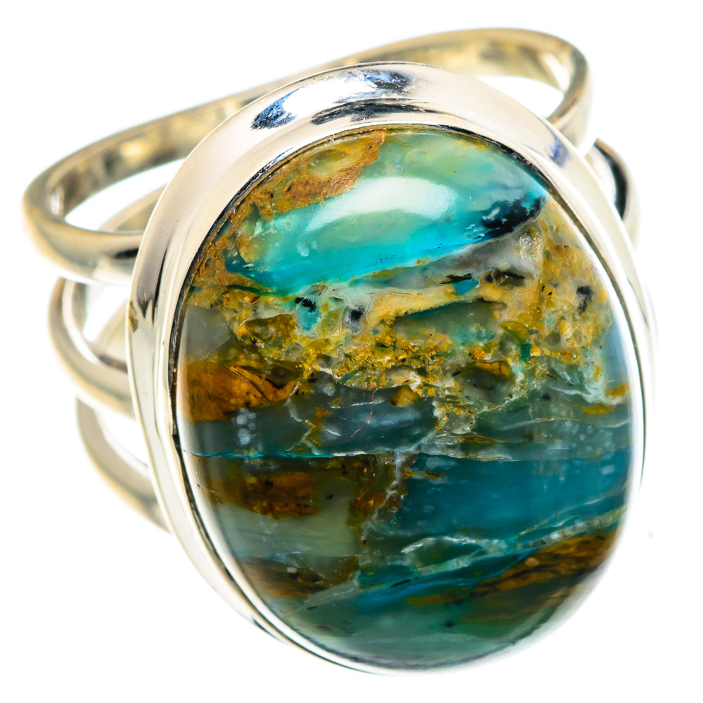 Peruvian Opal Rings handcrafted by Ana Silver Co - RING87915