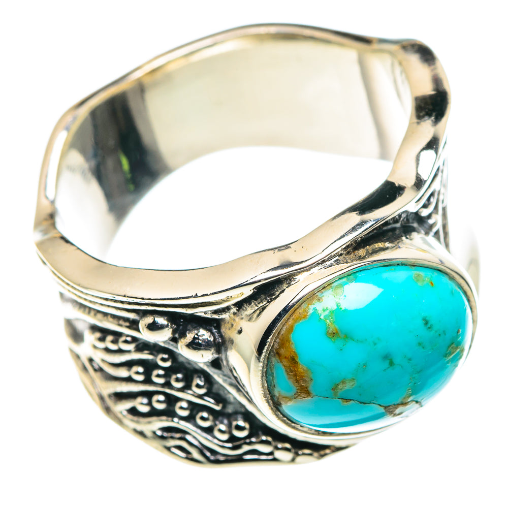 Tibetan Turquoise Rings handcrafted by Ana Silver Co - RING87938
