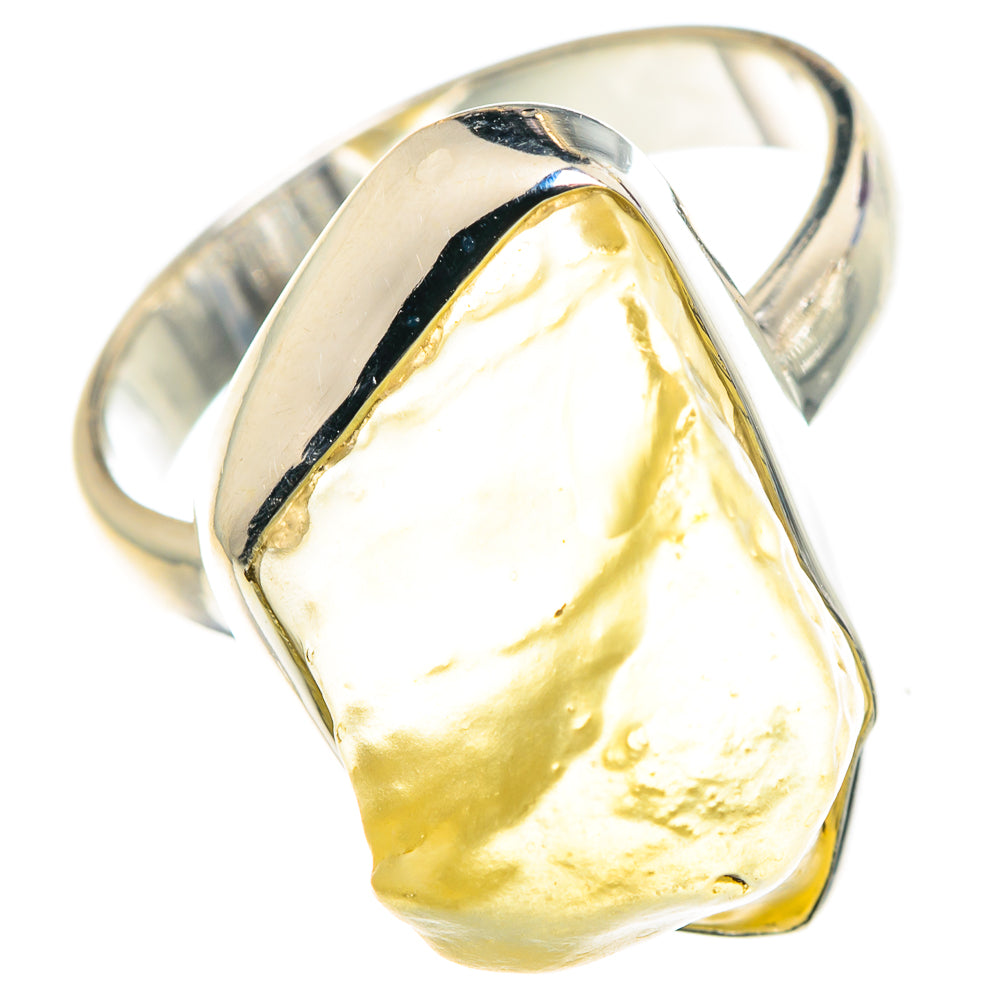 Libyan Desert Glass Rings handcrafted by Ana Silver Co - RING88000 - Photo 2