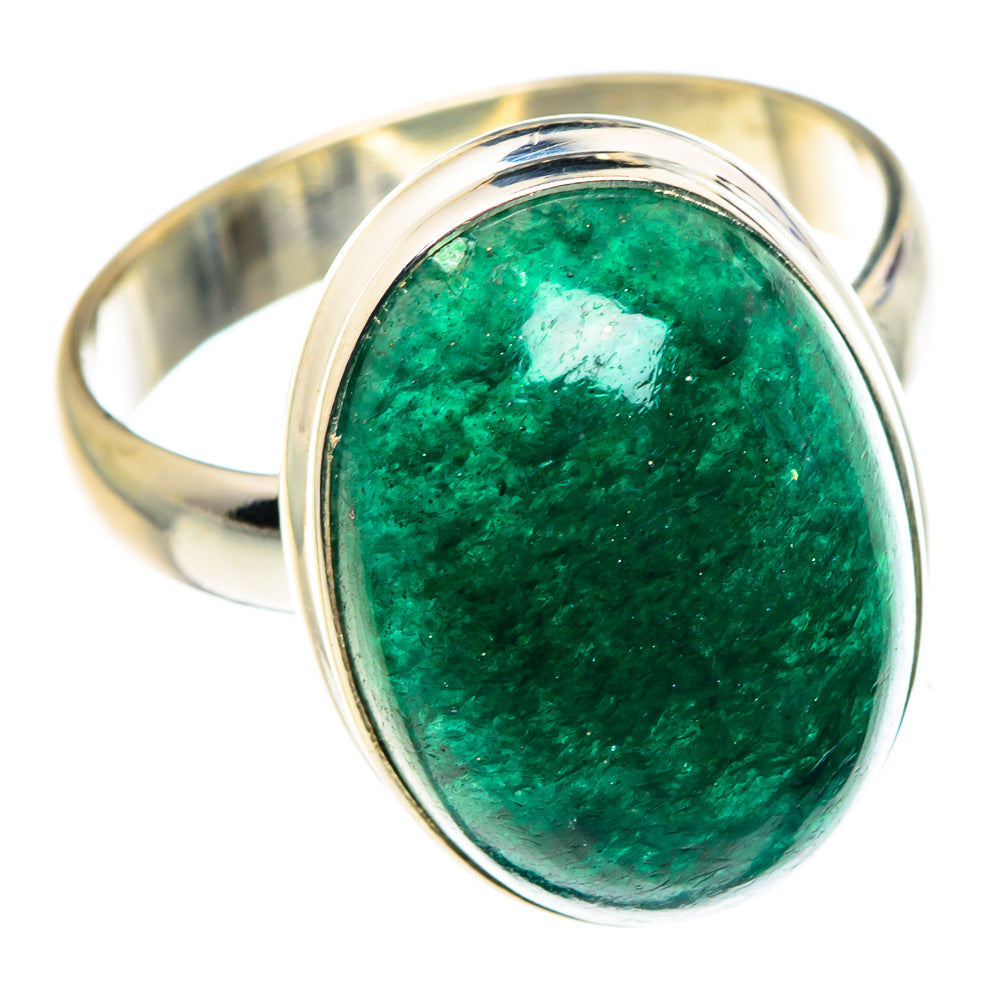 Green Aventurine Rings handcrafted by Ana Silver Co - RING88013