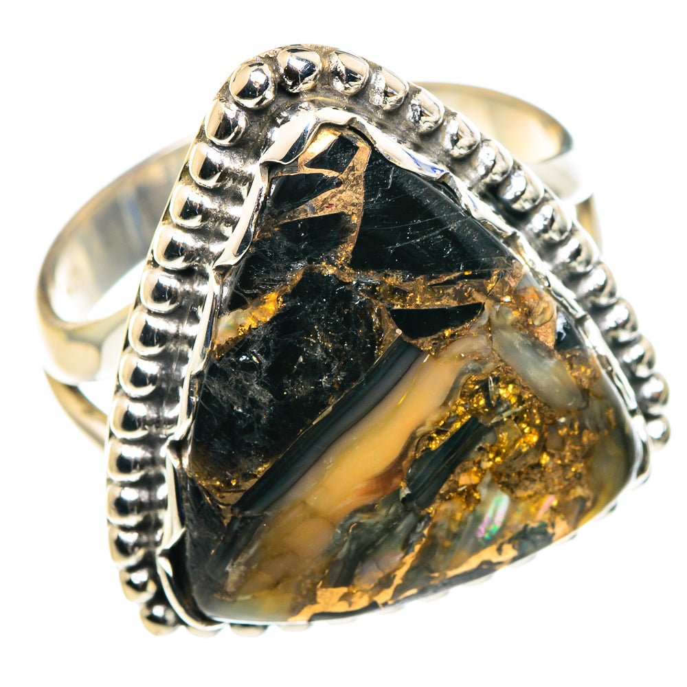Black Copper Onyx Rings handcrafted by Ana Silver Co - RING88023