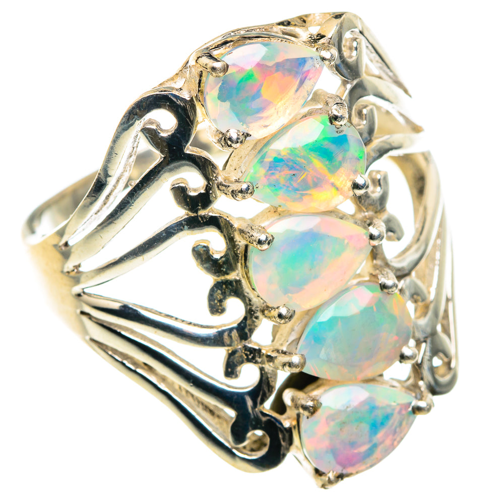 Ethiopian Opal Rings handcrafted by Ana Silver Co - RING88062