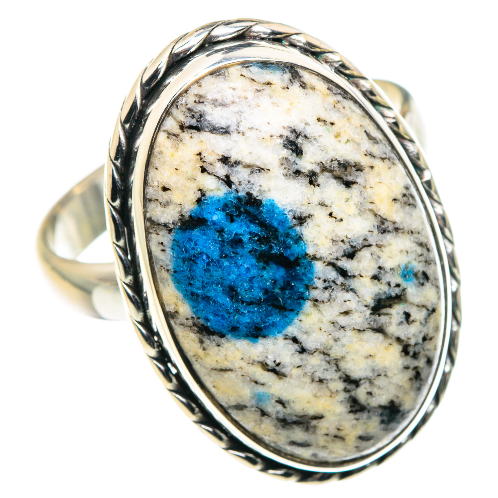 K2 Blue Azurite Rings handcrafted by Ana Silver Co - RING88093 - Photo 2