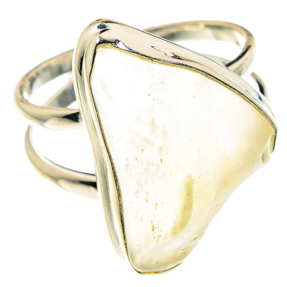 Libyan Desert Glass Rings handcrafted by Ana Silver Co - RING88109