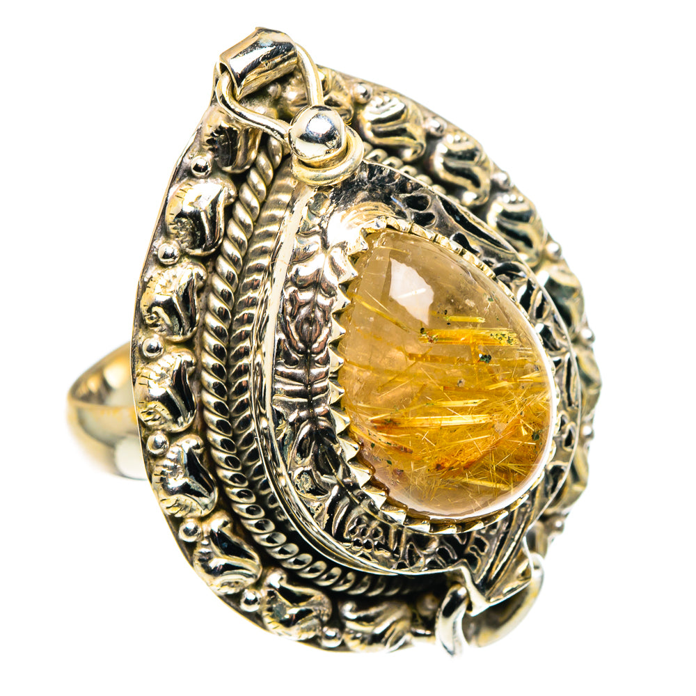Rutilated Quartz Rings handcrafted by Ana Silver Co - RING88114