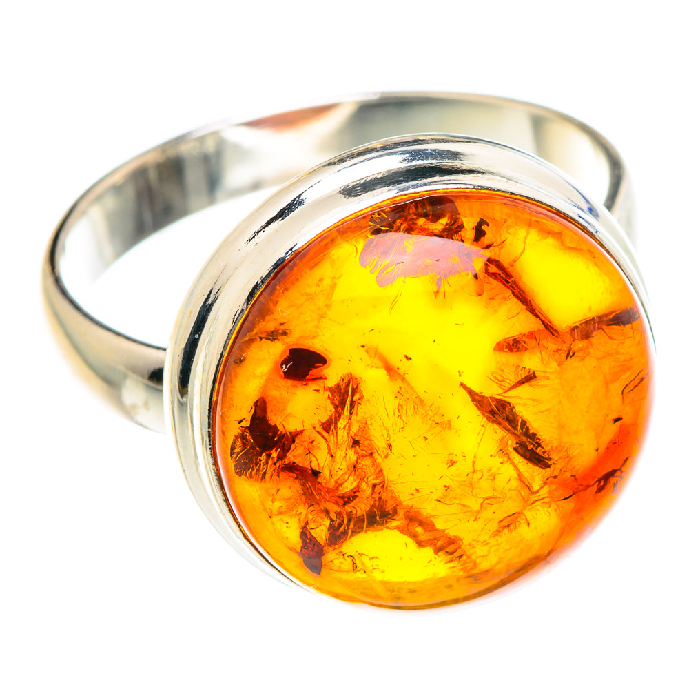 Baltic Amber Rings handcrafted by Ana Silver Co - RING88174