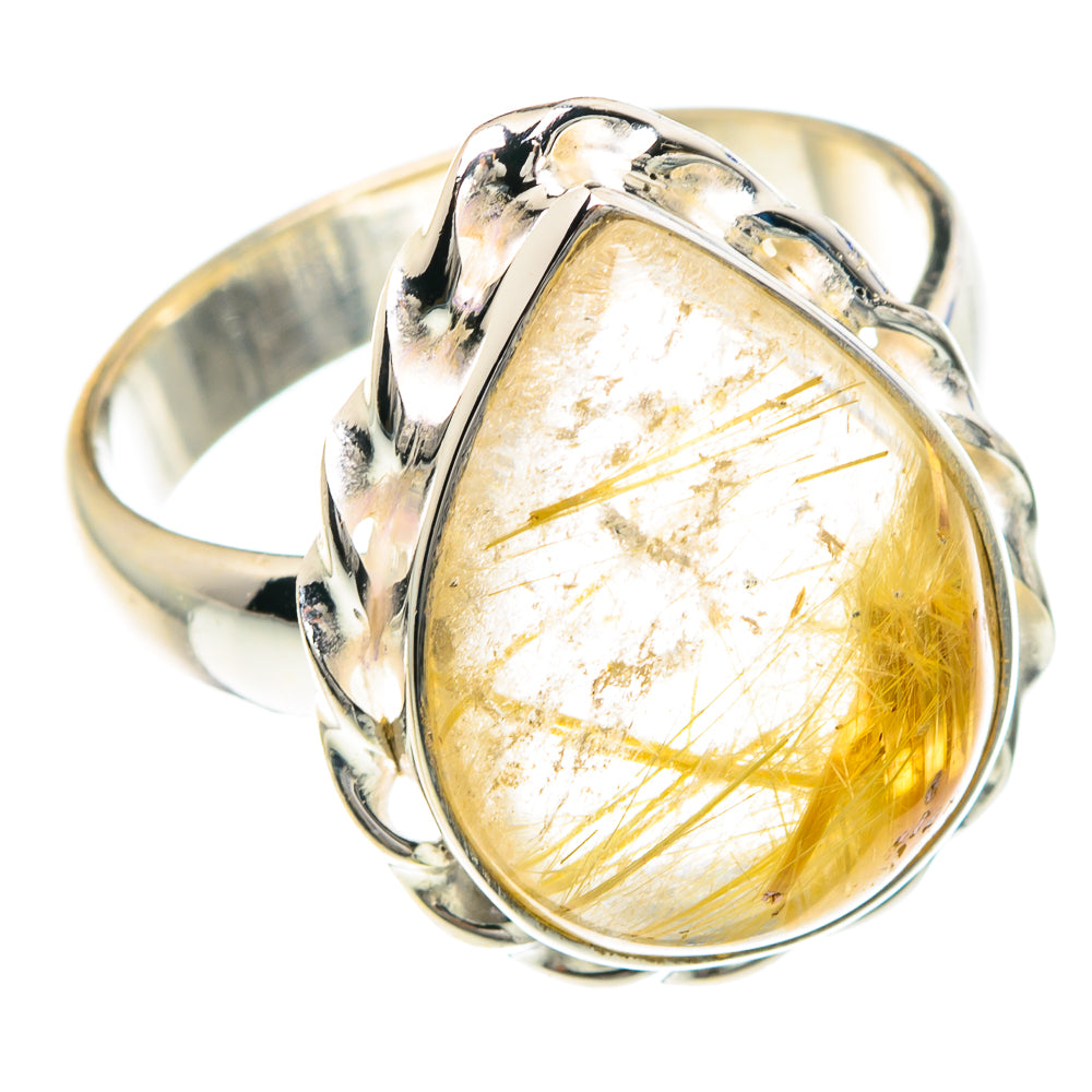Rutilated Quartz Rings handcrafted by Ana Silver Co - RING88185