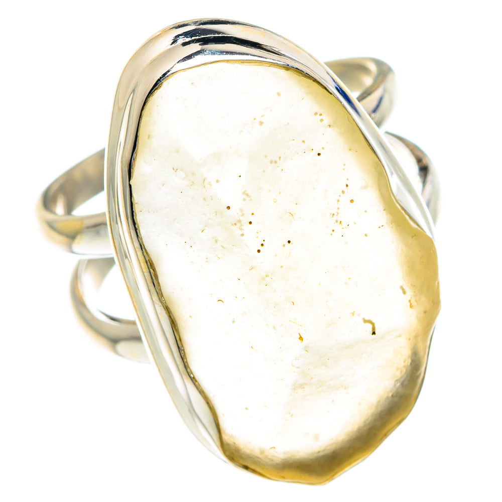 Libyan Desert Glass Rings handcrafted by Ana Silver Co - RING88210