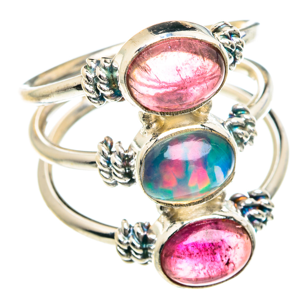 Ethiopian Opal Rings handcrafted by Ana Silver Co - RING88222