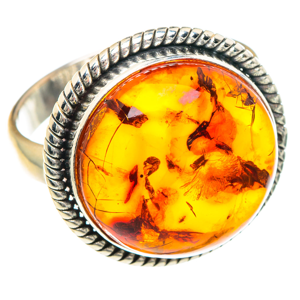 Baltic Amber Rings handcrafted by Ana Silver Co - RING88239