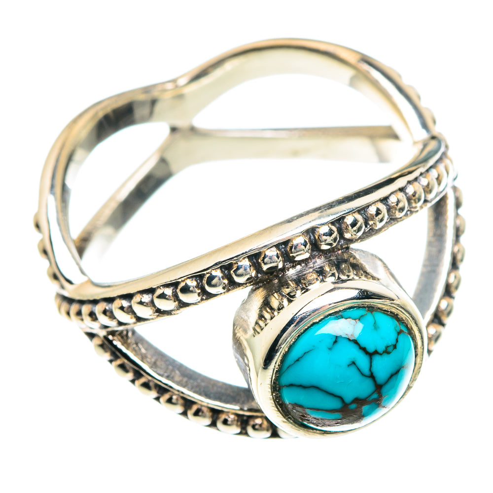 Tibetan Turquoise Rings handcrafted by Ana Silver Co - RING88335