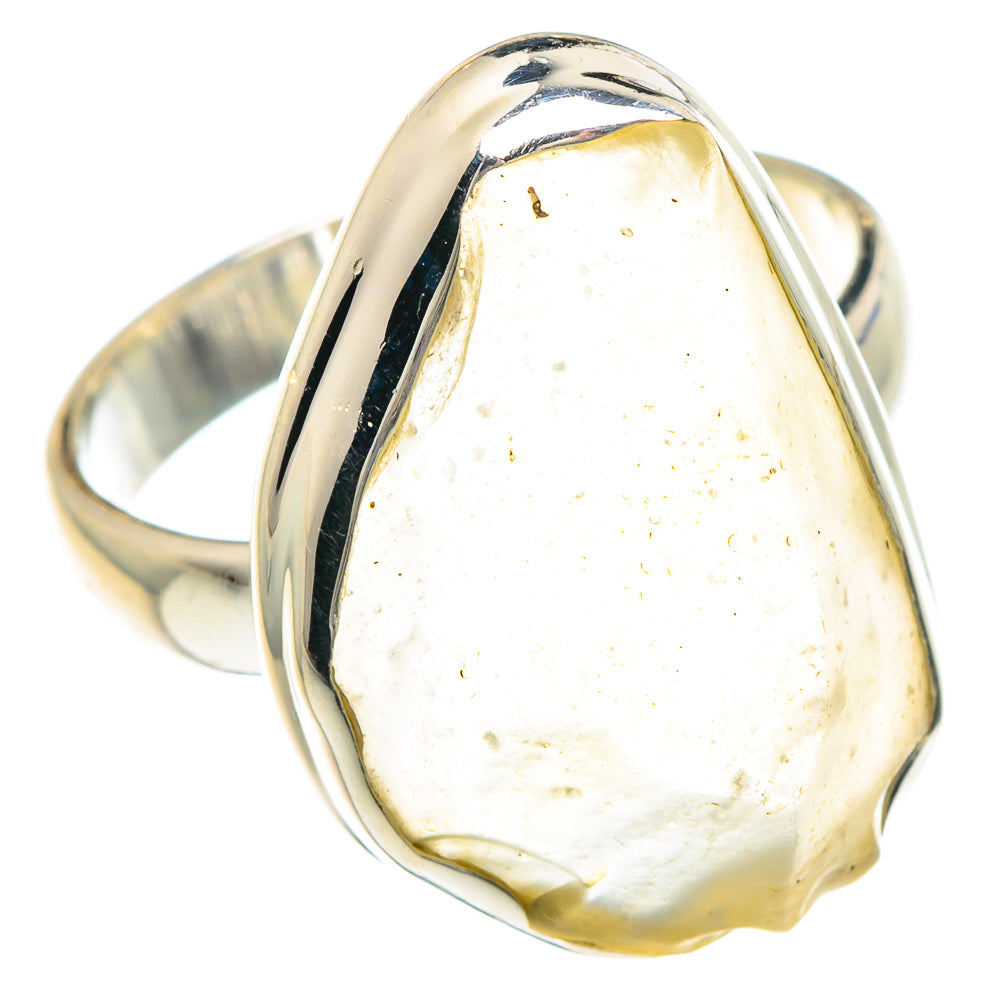 Libyan Desert Glass Rings handcrafted by Ana Silver Co - RING88347 - Photo 2