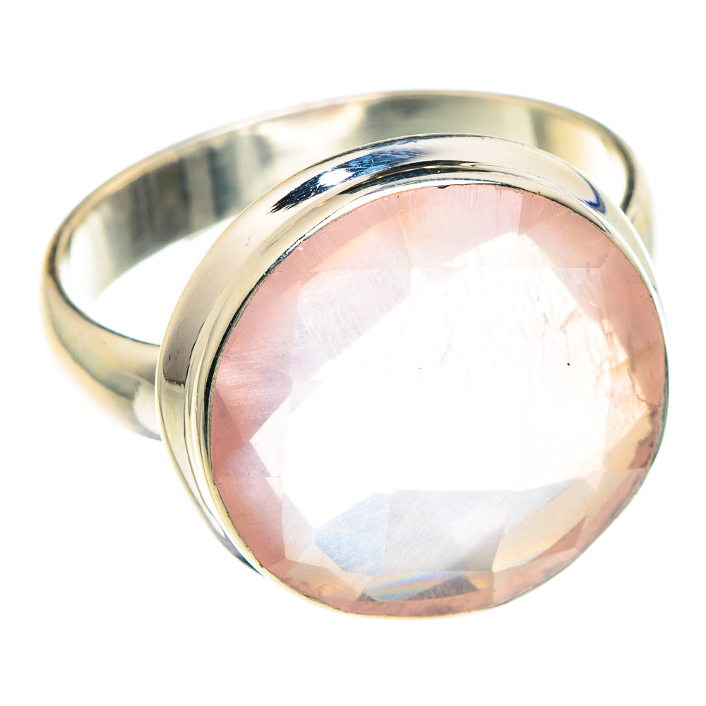 Rose Quartz Rings handcrafted by Ana Silver Co - RING88352