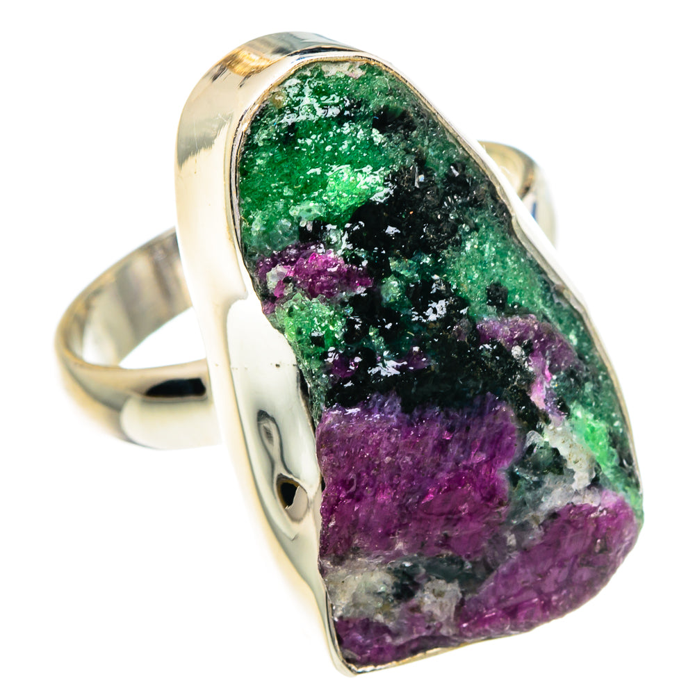 Ruby Zoisite Rings handcrafted by Ana Silver Co - RING88437