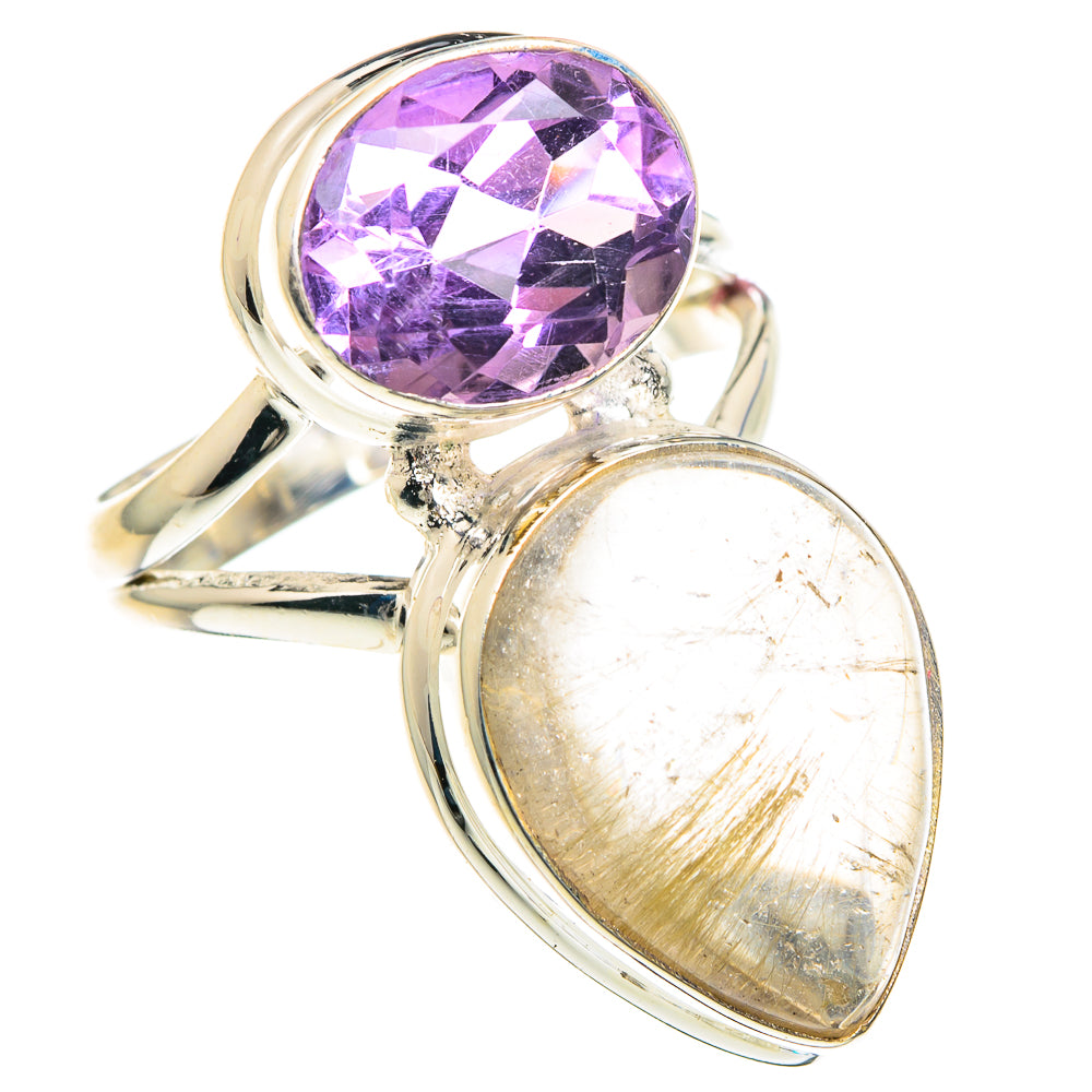 Rutilated Quartz Rings handcrafted by Ana Silver Co - RING88438