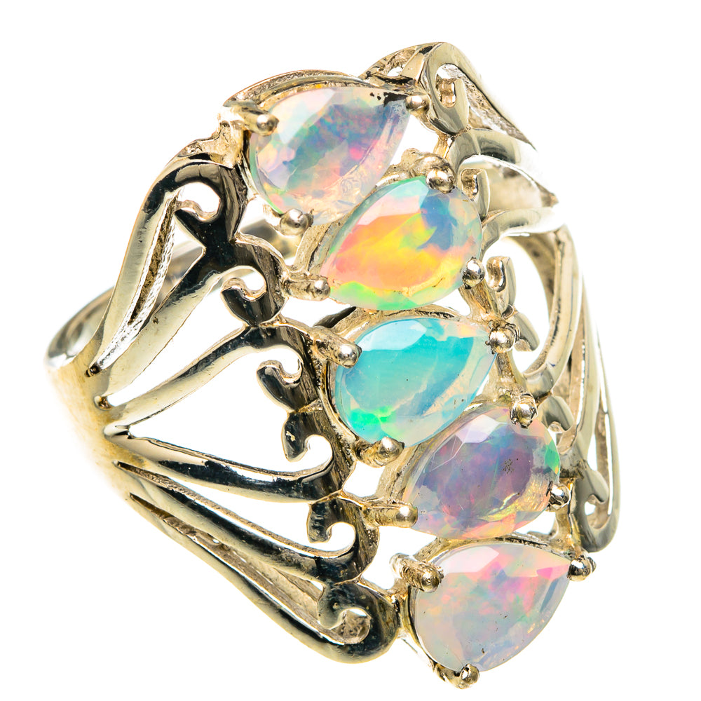 Ethiopian Opal Rings handcrafted by Ana Silver Co - RING88439