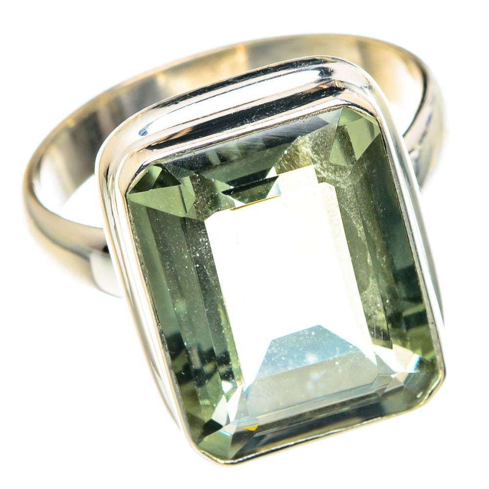 Green Amethyst Rings handcrafted by Ana Silver Co - RING88446