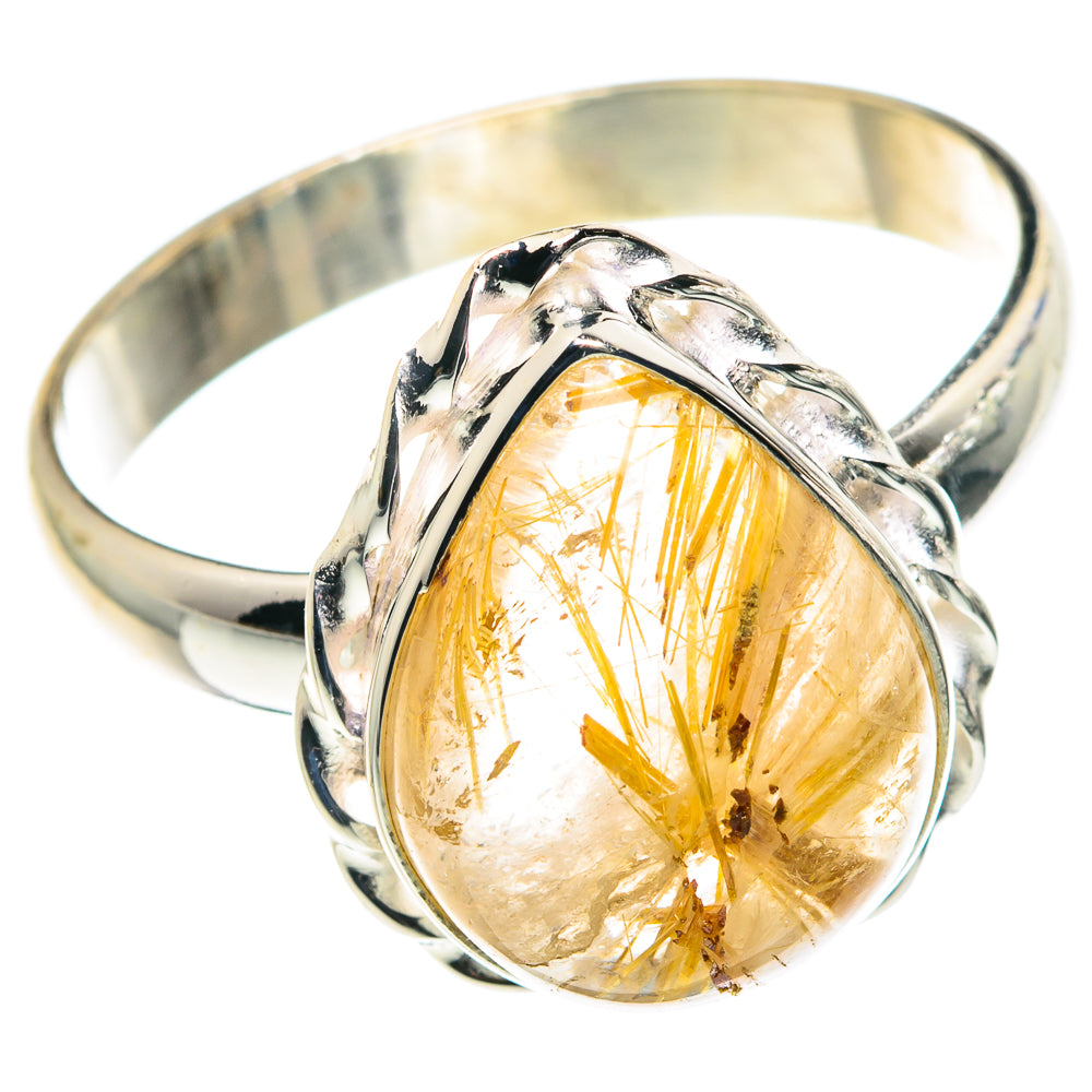 Rutilated Quartz Rings handcrafted by Ana Silver Co - RING88459
