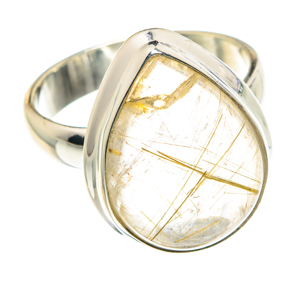 Rutilated Quartz Rings handcrafted by Ana Silver Co - RING88514