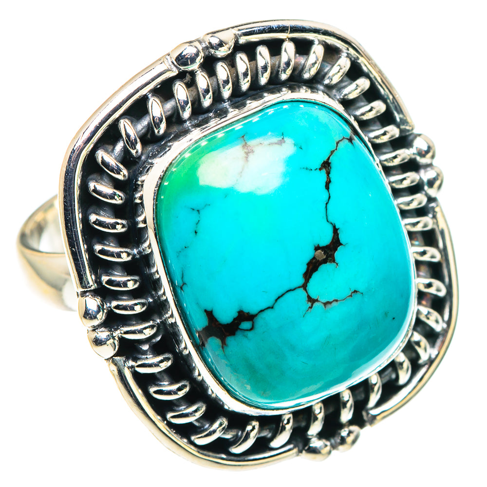 Tibetan Turquoise Rings handcrafted by Ana Silver Co - RING88523