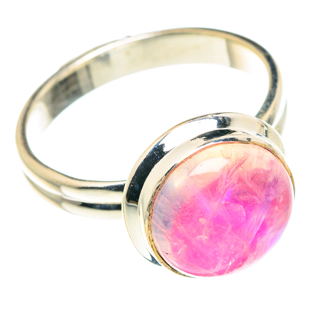 Pink Moonstone Rings handcrafted by Ana Silver Co - RING88535