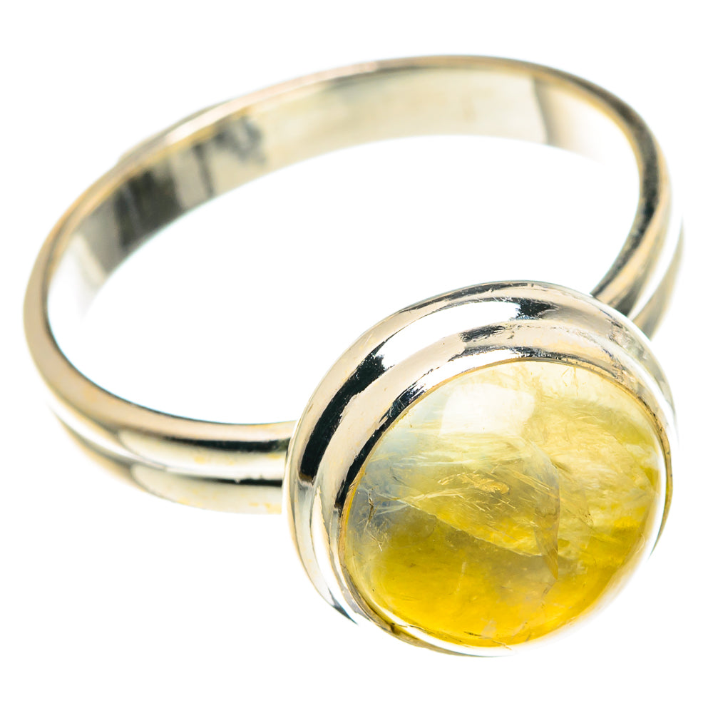 Yellow Moonstone Rings handcrafted by Ana Silver Co - RING88545