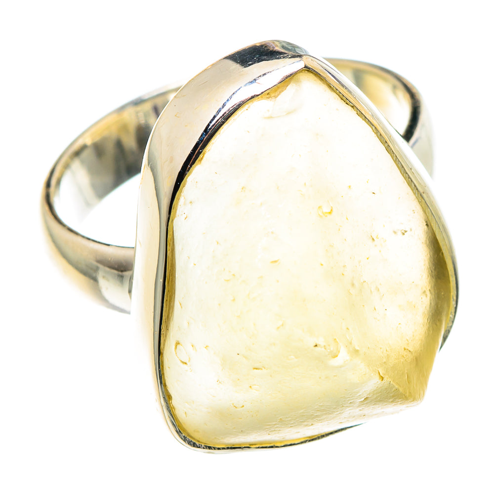 Libyan Desert Glass Rings handcrafted by Ana Silver Co - RING88582