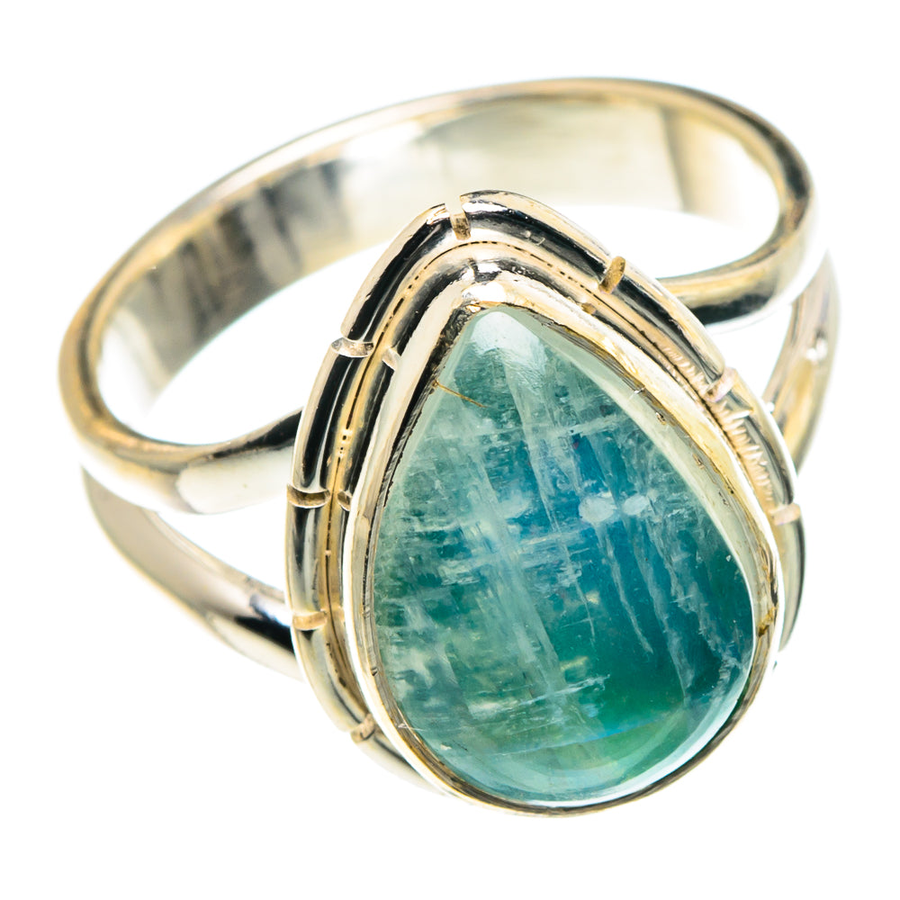 Green Moonstone Rings handcrafted by Ana Silver Co - RING88593