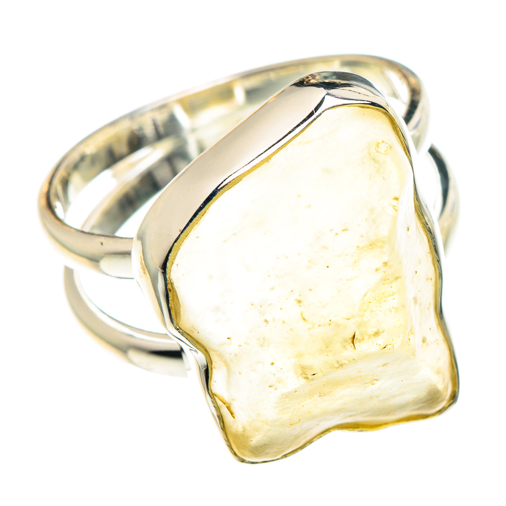 Libyan Desert Glass Rings handcrafted by Ana Silver Co - RING88600
