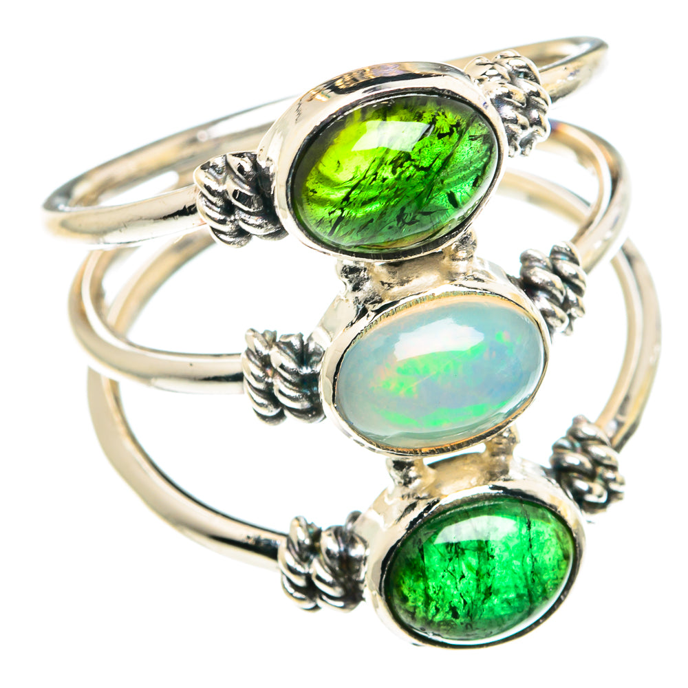 Ethiopian Opal Rings handcrafted by Ana Silver Co - RING88606