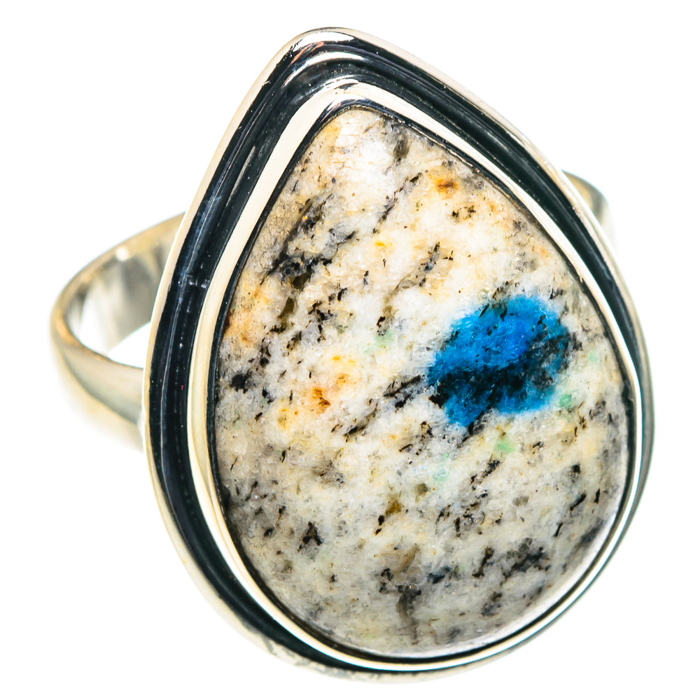 K2 Blue Azurite Rings handcrafted by Ana Silver Co - RING88610