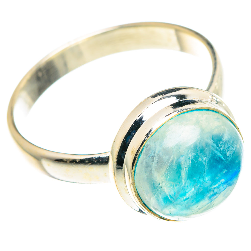 Rainbow Moonstone Rings handcrafted by Ana Silver Co - RING88645