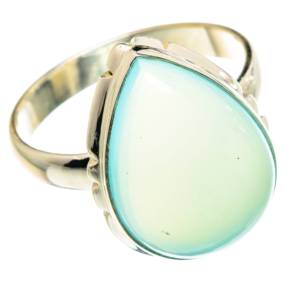 Aqua Chalcedony Rings handcrafted by Ana Silver Co - RING88655