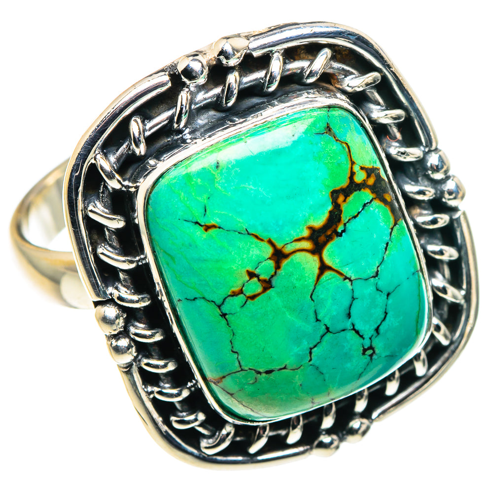 Tibetan Turquoise Rings handcrafted by Ana Silver Co - RING88699