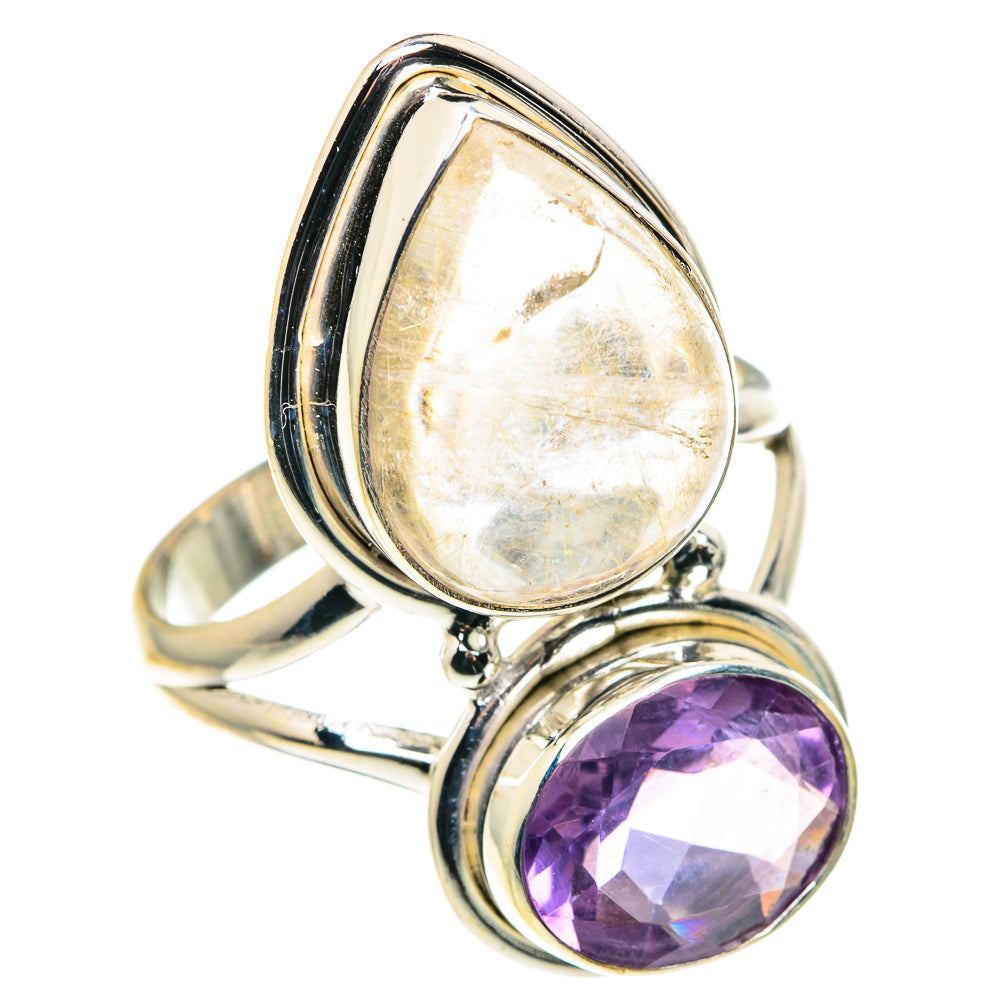 Rose Quartz Rings handcrafted by Ana Silver Co - RING88718