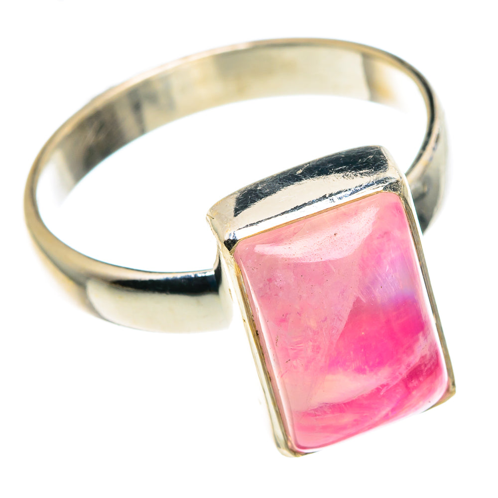 Pink Moonstone Rings handcrafted by Ana Silver Co - RING88770