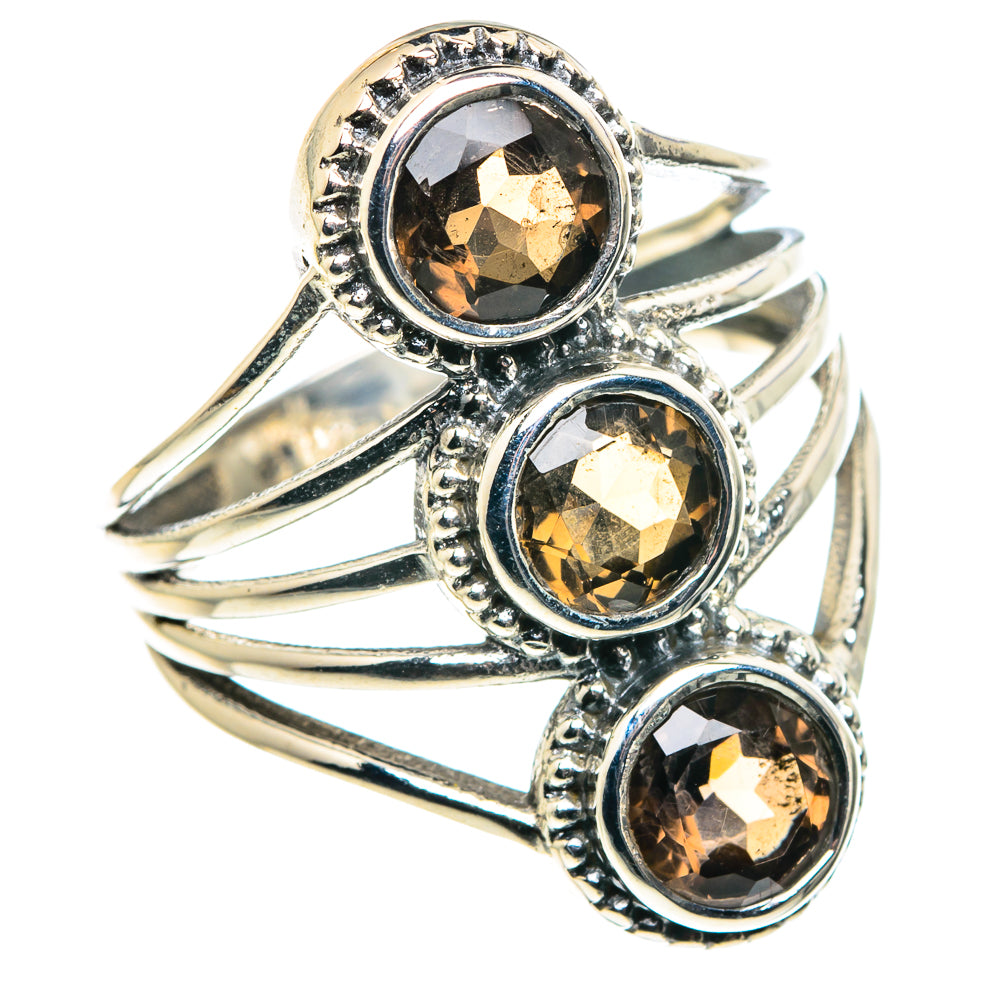 Smoky Quartz Rings handcrafted by Ana Silver Co - RING88833