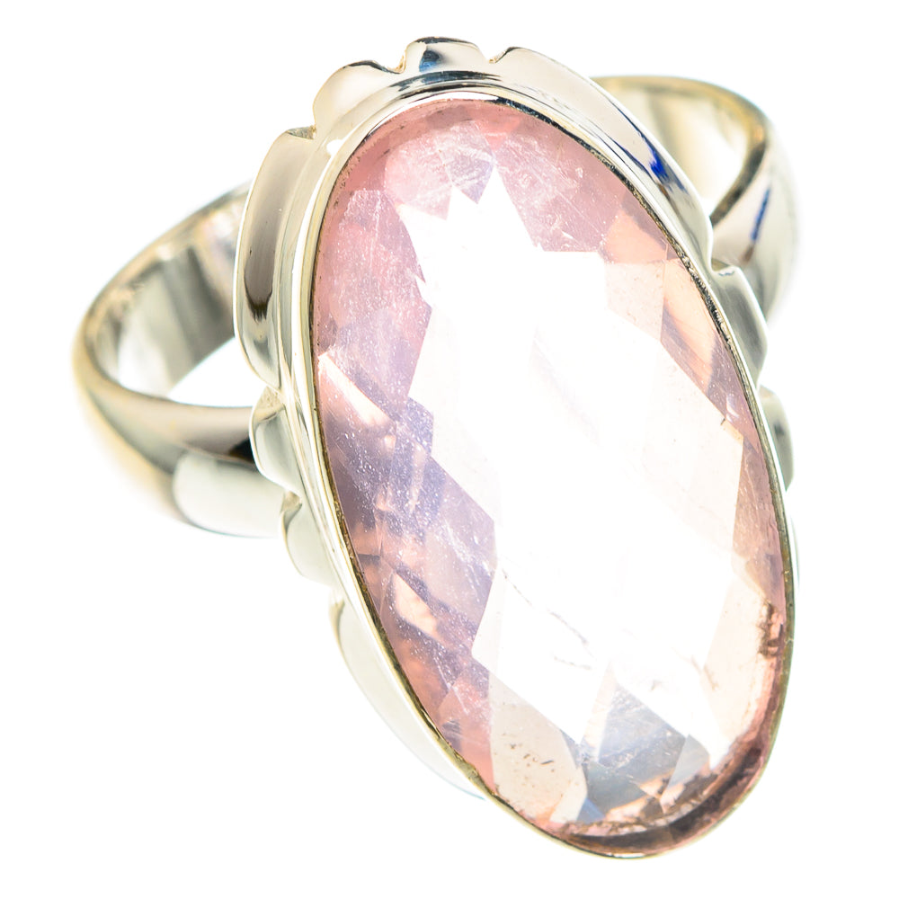 Rose Quartz Rings handcrafted by Ana Silver Co - RING88870