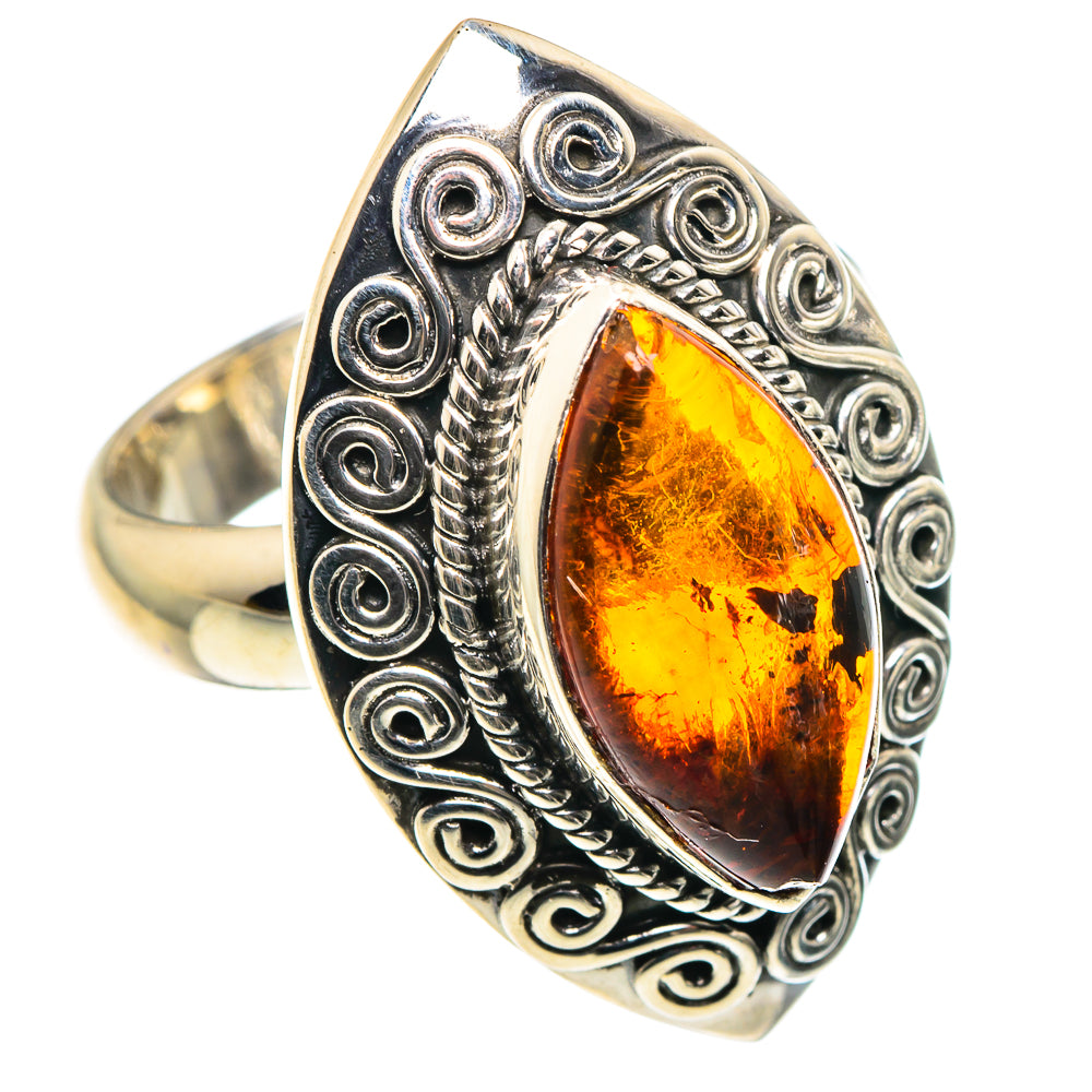 Baltic Amber Rings handcrafted by Ana Silver Co - RING88898