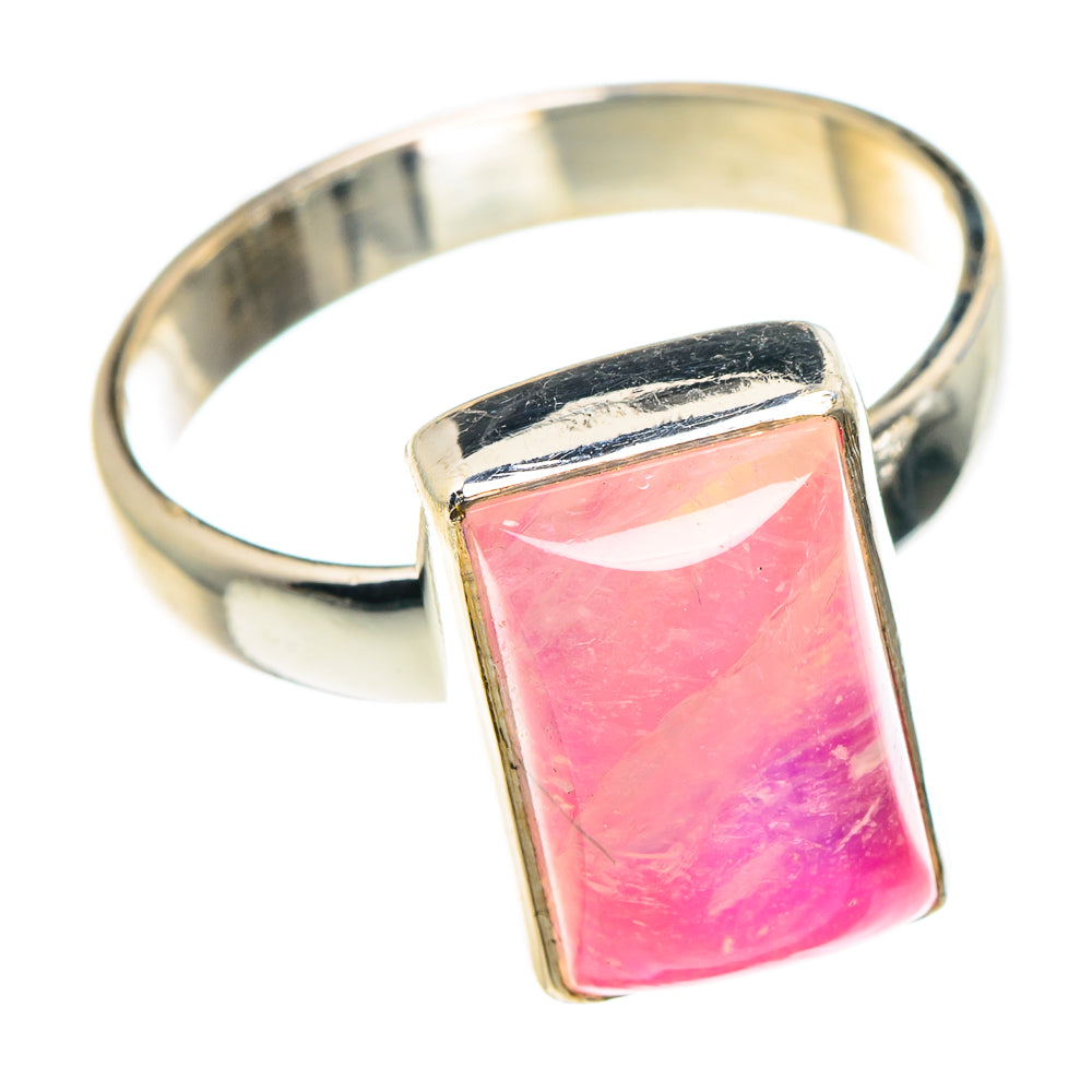 Pink Moonstone Rings handcrafted by Ana Silver Co - RING88906