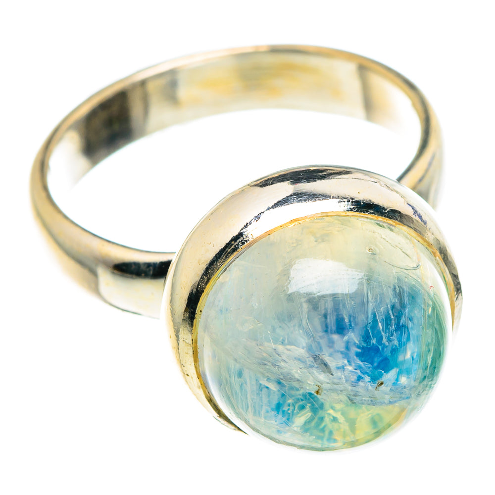 Rainbow Moonstone Rings handcrafted by Ana Silver Co - RING88927