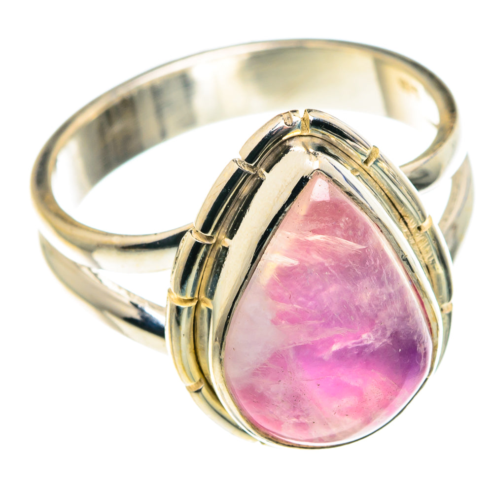 Pink Moonstone Rings handcrafted by Ana Silver Co - RING88936