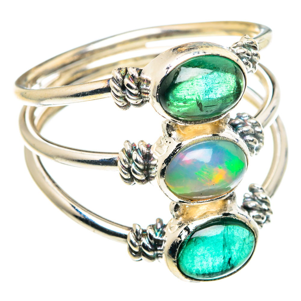 Ethiopian Opal Rings handcrafted by Ana Silver Co - RING88947