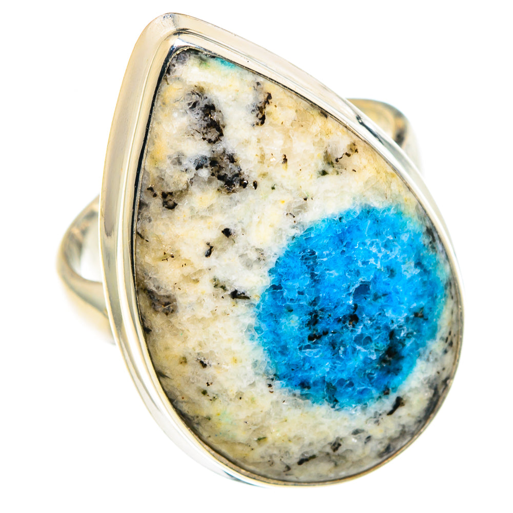 K2 Blue Azurite Rings handcrafted by Ana Silver Co - RING88957