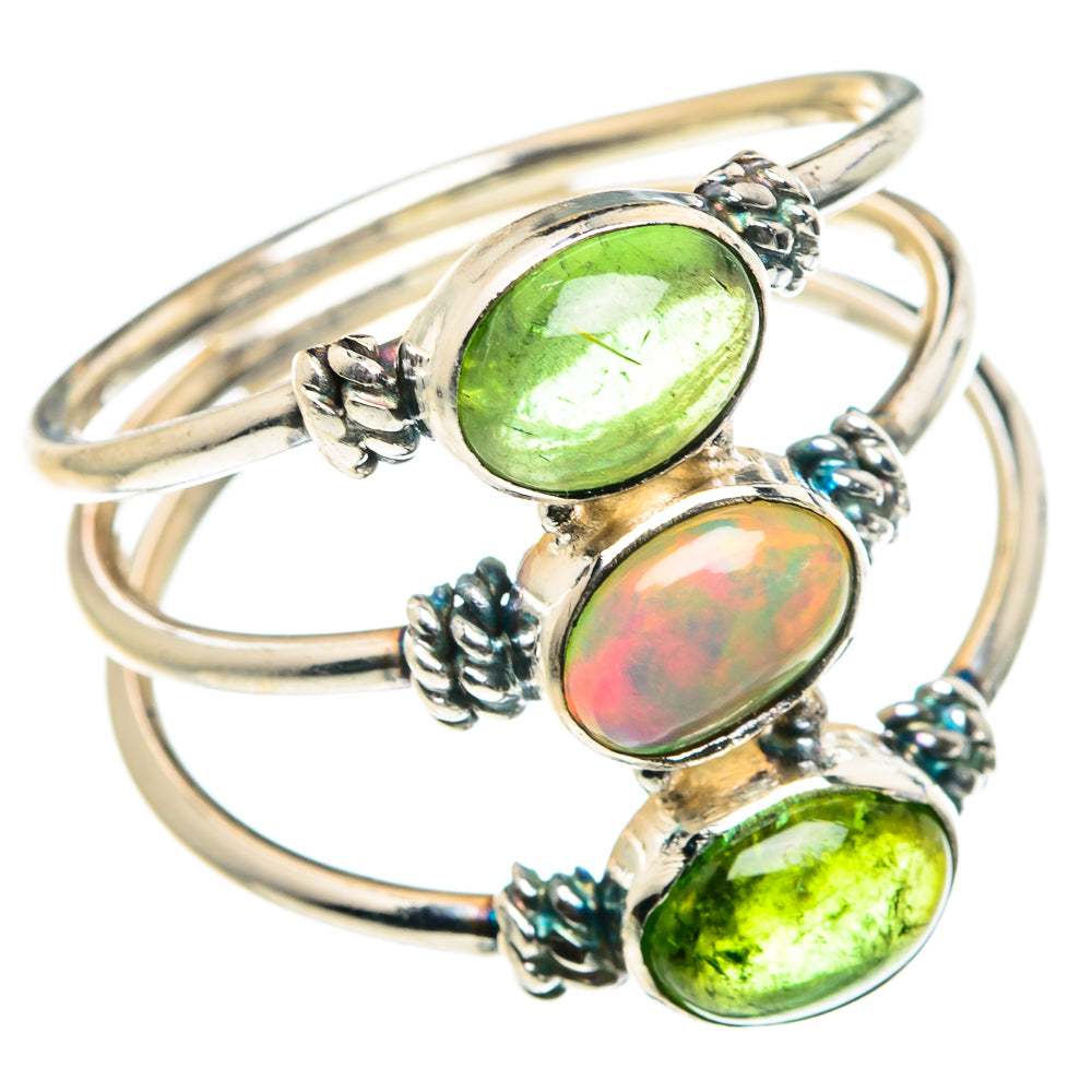 Ethiopian Opal Rings handcrafted by Ana Silver Co - RING88977
