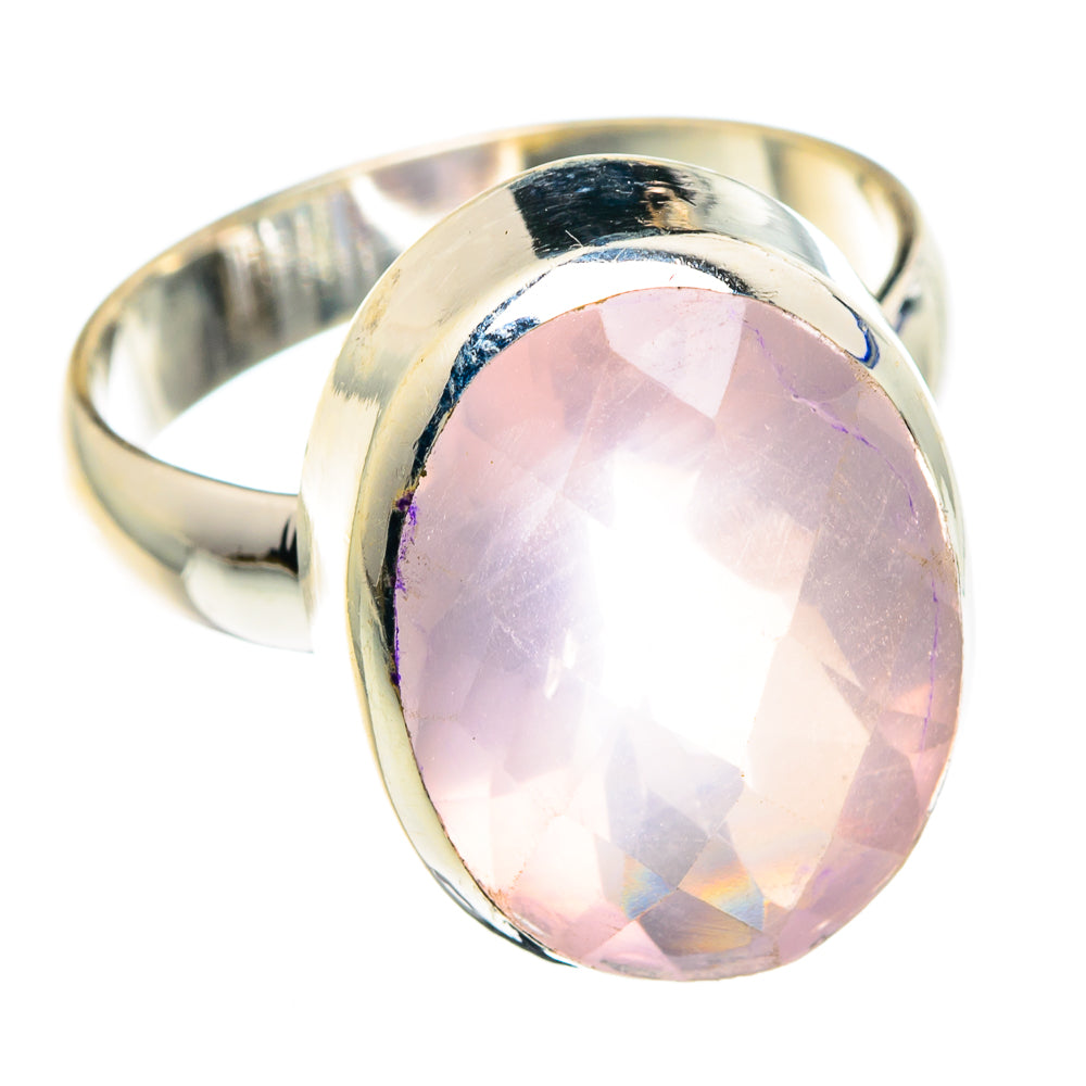 Rose Quartz Rings handcrafted by Ana Silver Co - RING88995