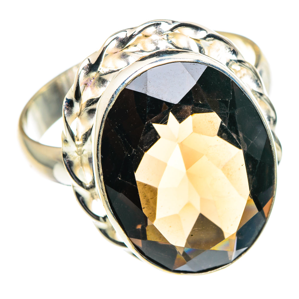 Smoky Quartz Rings handcrafted by Ana Silver Co - RING89048