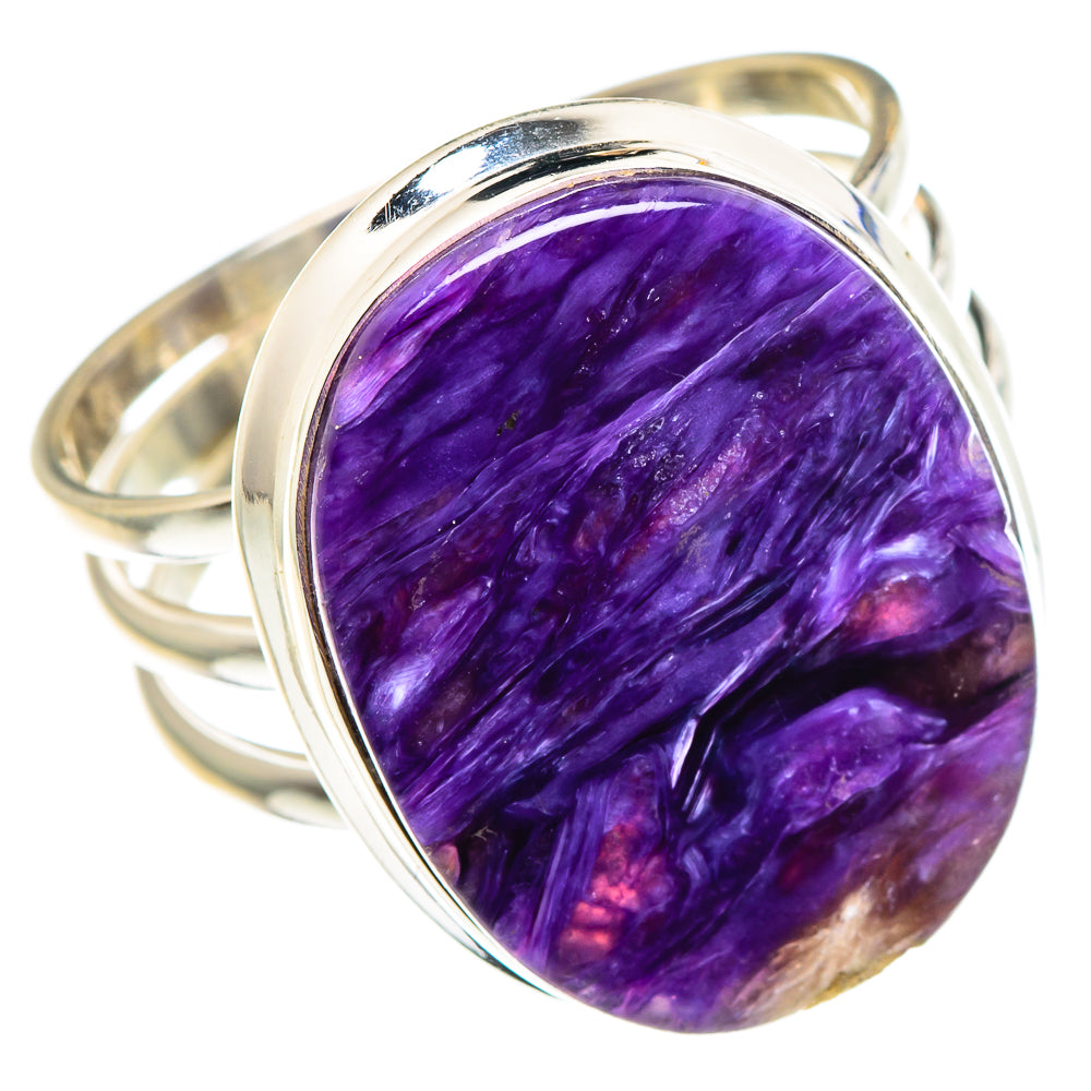 Charoite Rings handcrafted by Ana Silver Co - RING89060