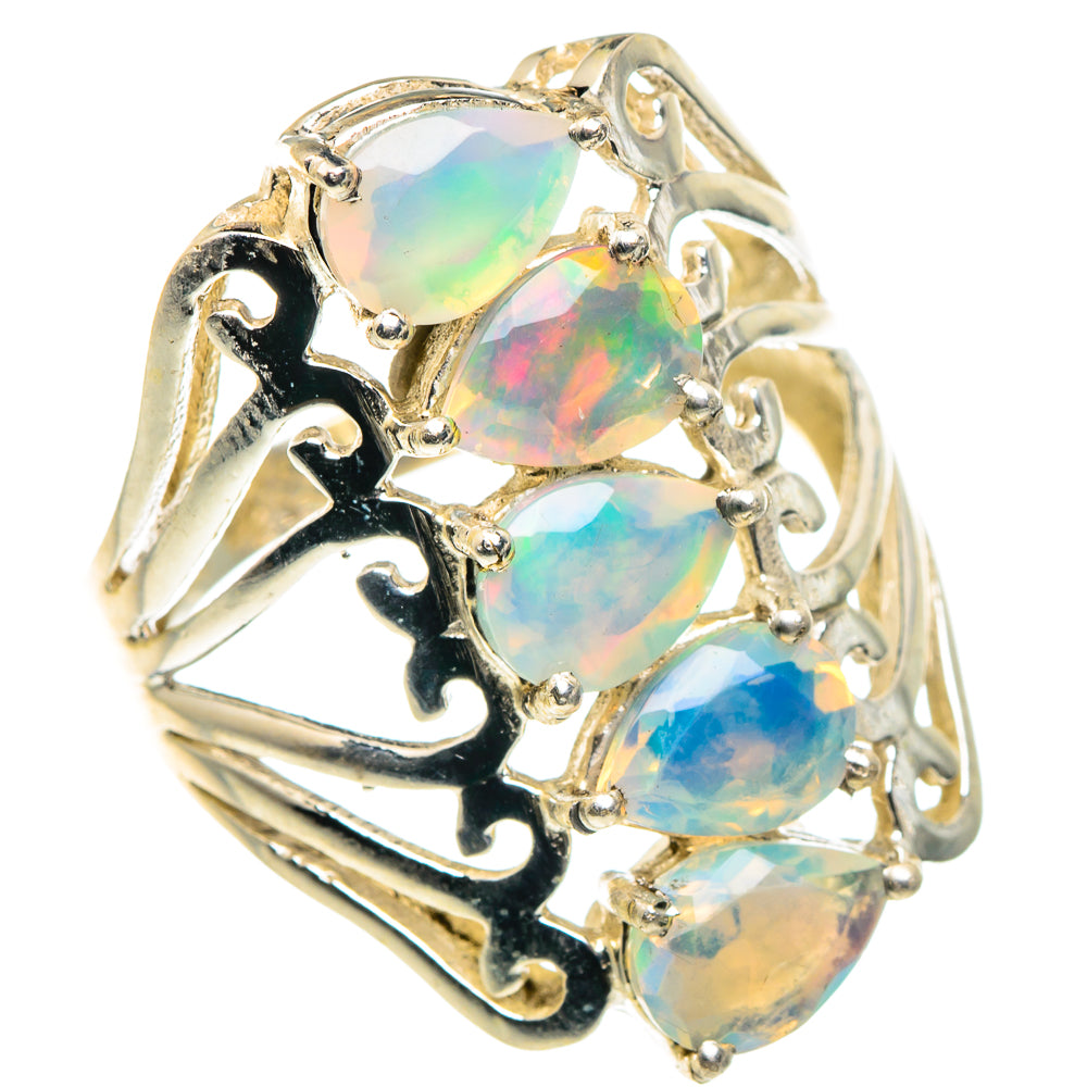 Ethiopian Opal Rings handcrafted by Ana Silver Co - RING89062