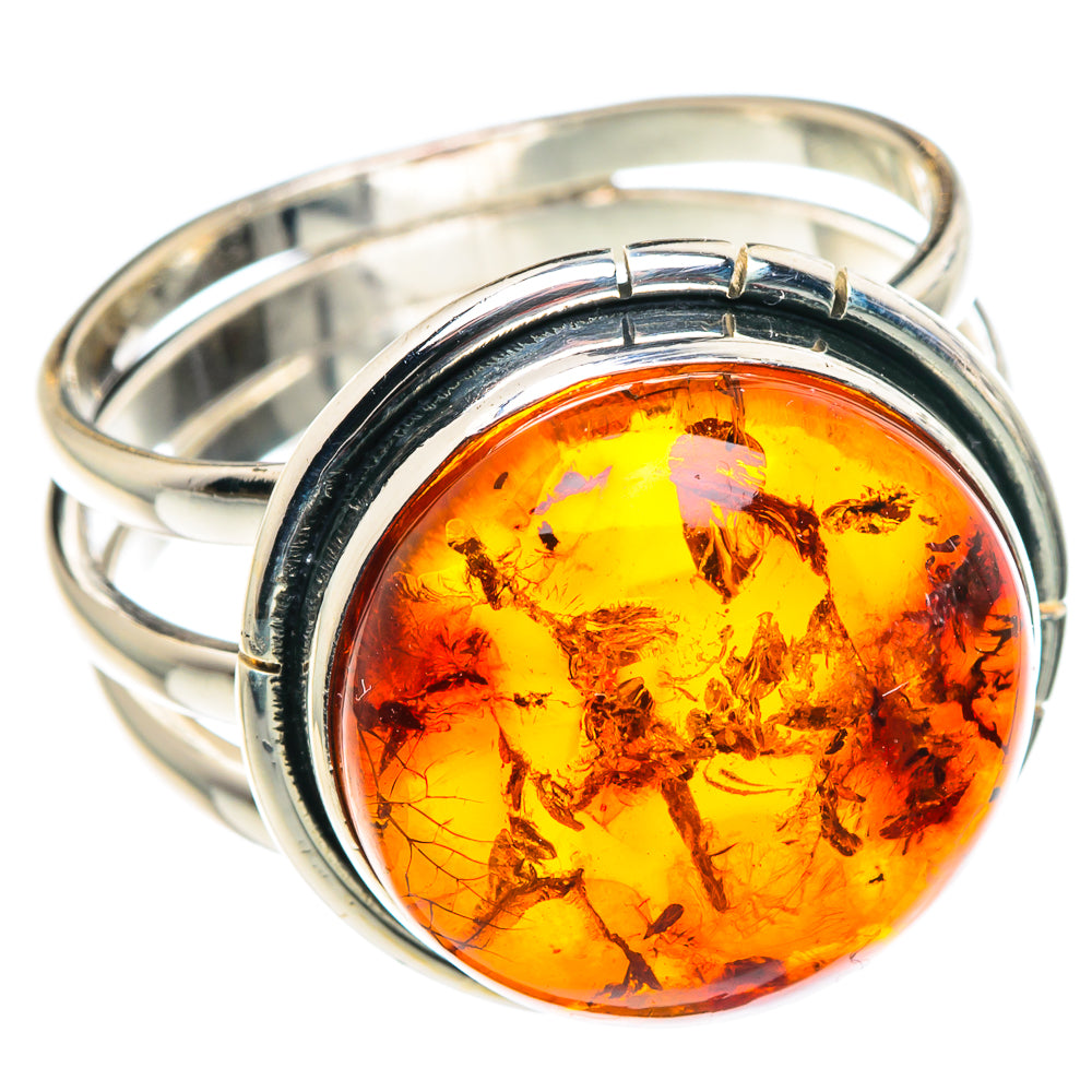 Baltic Amber Rings handcrafted by Ana Silver Co - RING89079